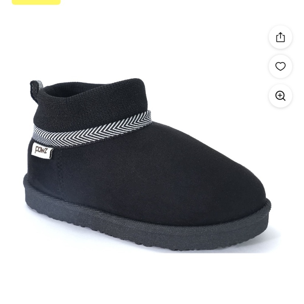 Pawz Little & Big Kids Faux Fur Lined Short Boot